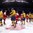 MONTREAL, CANADA - DECEMBER 26: Sweden and Denmark players shake hands after Sweden's 6-1 preliminary round win at the 2017 IIHF World Junior Championship. (Photo by Andre Ringuette/HHOF-IIHF Images)

